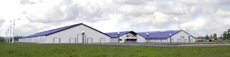Закончен монтаж сельскохозяйственного здания в Республике Мордовия